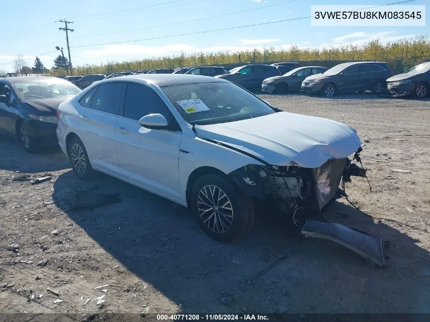 2019 Volkswagen Jetta 1.4T Sel VIN: 3VWE57BU8KM083545 Lot: 40771208