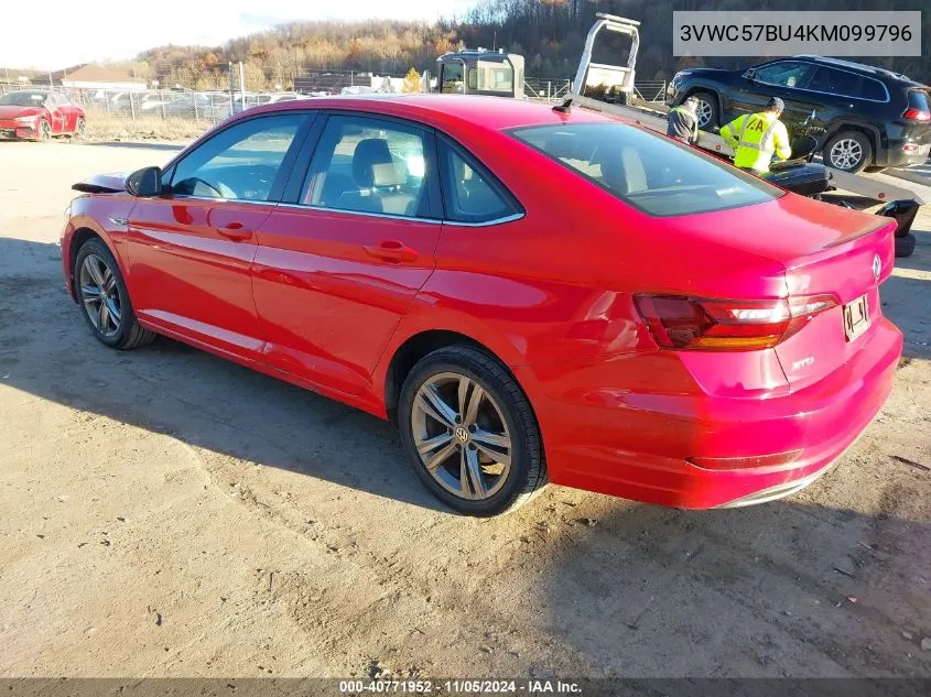 2019 Volkswagen Jetta 1.4T R-Line/1.4T S/1.4T Se VIN: 3VWC57BU4KM099796 Lot: 40771952