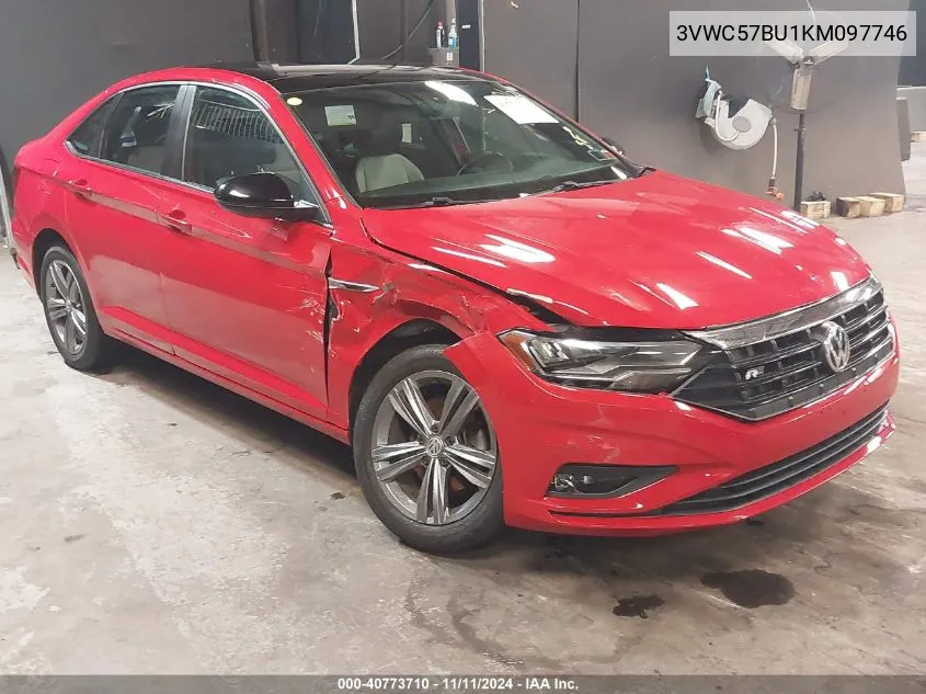 2019 Volkswagen Jetta 1.4T R-Line/1.4T S/1.4T Se VIN: 3VWC57BU1KM097746 Lot: 40773710