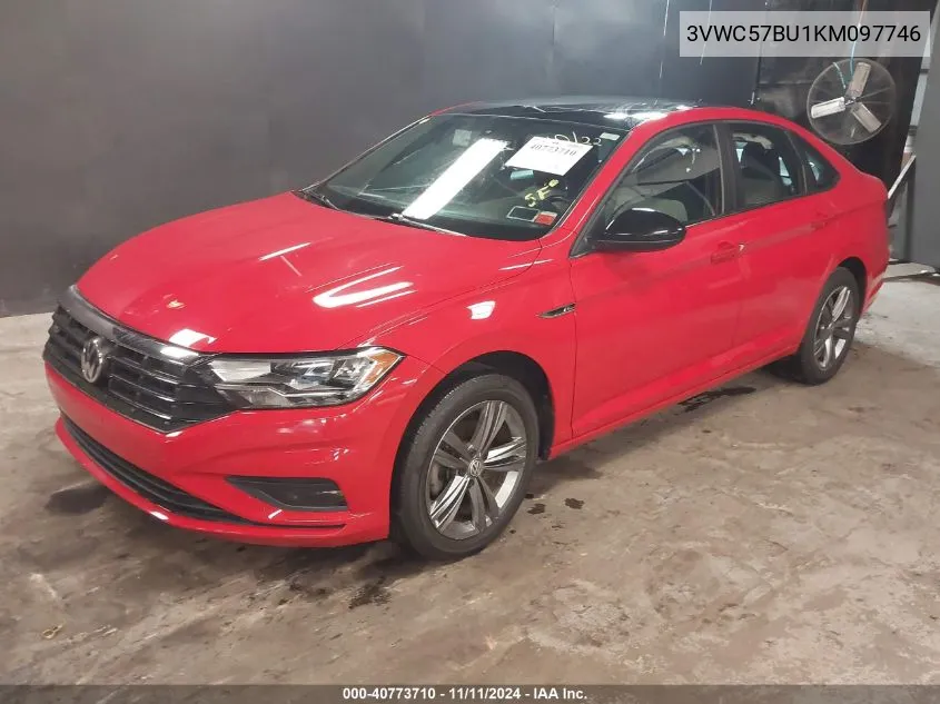 2019 Volkswagen Jetta 1.4T R-Line/1.4T S/1.4T Se VIN: 3VWC57BU1KM097746 Lot: 40773710