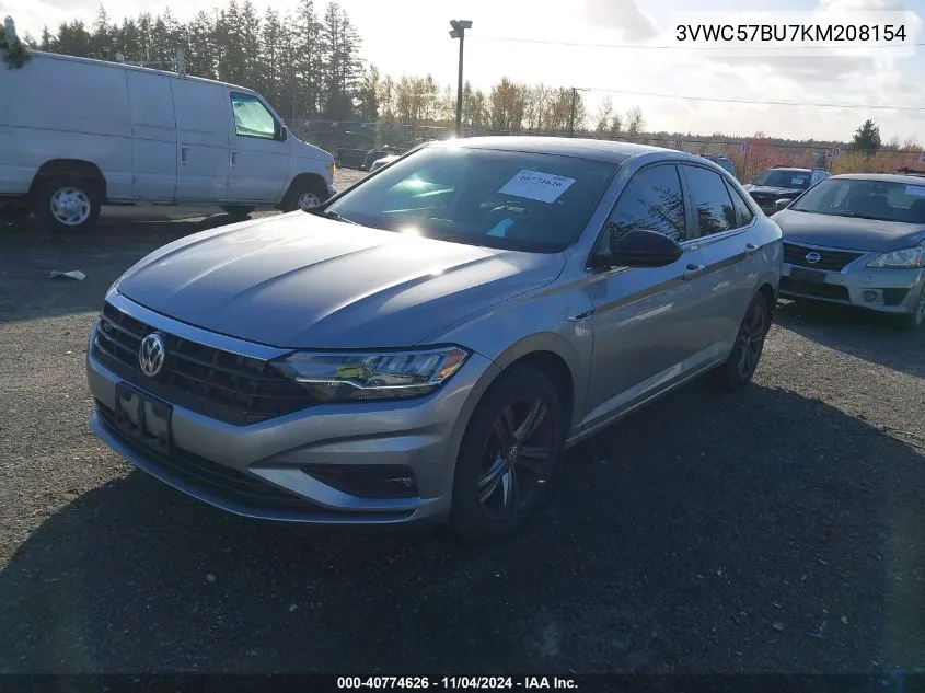 2019 Volkswagen Jetta 1.4T R-Line/1.4T S/1.4T Se VIN: 3VWC57BU7KM208154 Lot: 40774626