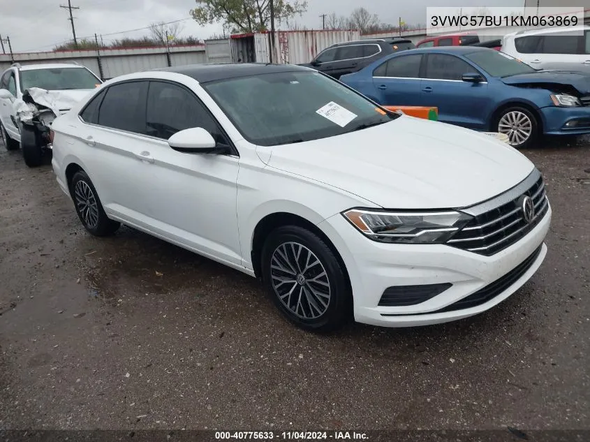 2019 Volkswagen Jetta 1.4T R-Line/1.4T S/1.4T Se VIN: 3VWC57BU1KM063869 Lot: 40775633