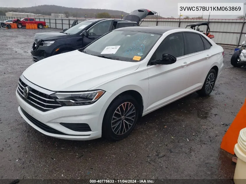 2019 Volkswagen Jetta 1.4T R-Line/1.4T S/1.4T Se VIN: 3VWC57BU1KM063869 Lot: 40775633