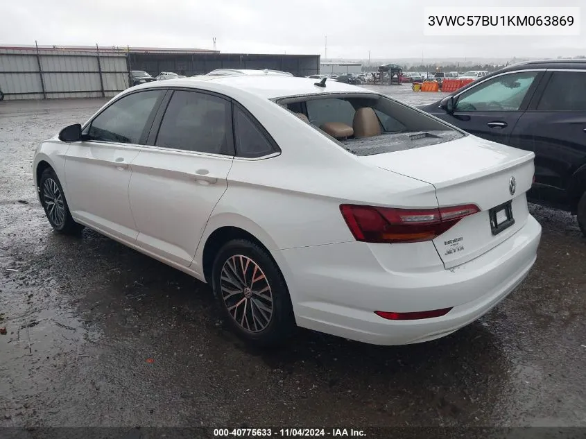 2019 Volkswagen Jetta 1.4T R-Line/1.4T S/1.4T Se VIN: 3VWC57BU1KM063869 Lot: 40775633