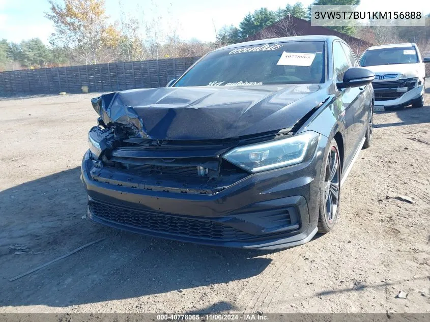 2019 Volkswagen Jetta Gli 2.0T 35Th Anniversary Edition/2.0T Autobahn/2.0T S VIN: 3VW5T7BU1KM156888 Lot: 40778065