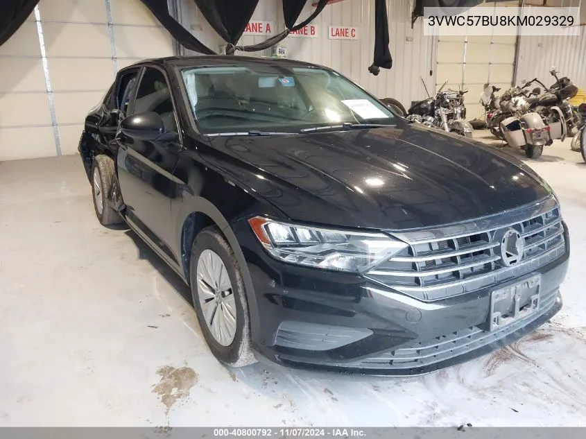 2019 Volkswagen Jetta 1.4T R-Line/1.4T S/1.4T Se VIN: 3VWC57BU8KM029329 Lot: 40800792