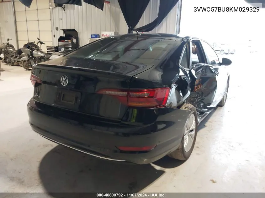 2019 Volkswagen Jetta 1.4T R-Line/1.4T S/1.4T Se VIN: 3VWC57BU8KM029329 Lot: 40800792