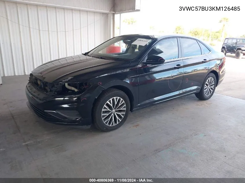 2019 Volkswagen Jetta 1.4T R-Line/1.4T S/1.4T Se VIN: 3VWC57BU3KM126485 Lot: 40806369