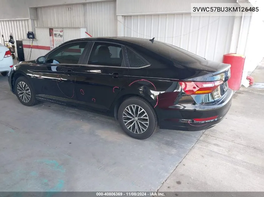 2019 Volkswagen Jetta 1.4T R-Line/1.4T S/1.4T Se VIN: 3VWC57BU3KM126485 Lot: 40806369