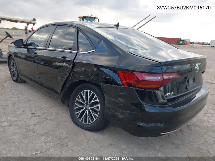 2019 Volkswagen Jetta 1.4T R-Line/1.4T S/1.4T Se VIN: 3VWC57BU2KM096170 Lot: 40808184