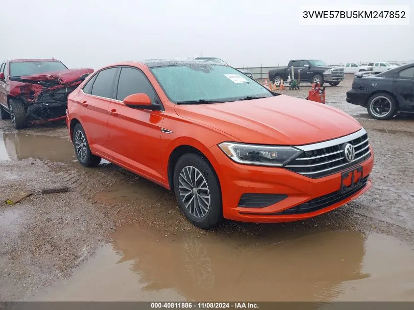 2019 Volkswagen Jetta 1.4T Sel VIN: 3VWE57BU5KM247852 Lot: 40811886