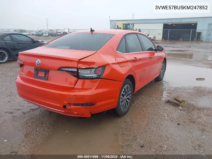 2019 Volkswagen Jetta 1.4T Sel VIN: 3VWE57BU5KM247852 Lot: 40811886