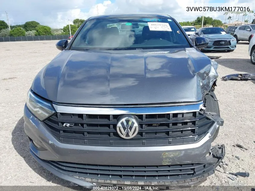 2019 Volkswagen Jetta 1.4T R-Line/1.4T S/1.4T Se VIN: 3VWC57BU3KM177016 Lot: 40829372