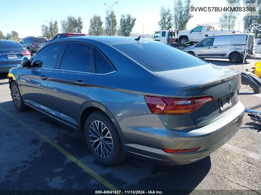 2019 Volkswagen Jetta 1.4T R-Line/1.4T S/1.4T Se VIN: 3VWC57BU4KM083386 Lot: 40841827