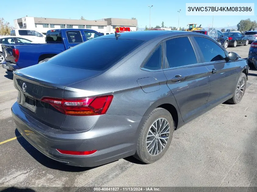 2019 Volkswagen Jetta 1.4T R-Line/1.4T S/1.4T Se VIN: 3VWC57BU4KM083386 Lot: 40841827