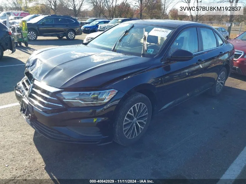 2019 Volkswagen Jetta 1.4T R-Line/1.4T S/1.4T Se VIN: 3VWC57BU8KM192837 Lot: 40842029