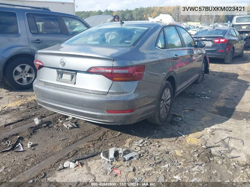 2019 Volkswagen Jetta 1.4T R-Line/1.4T S/1.4T Se VIN: 3VWC57BUXKM023421 Lot: 40843900