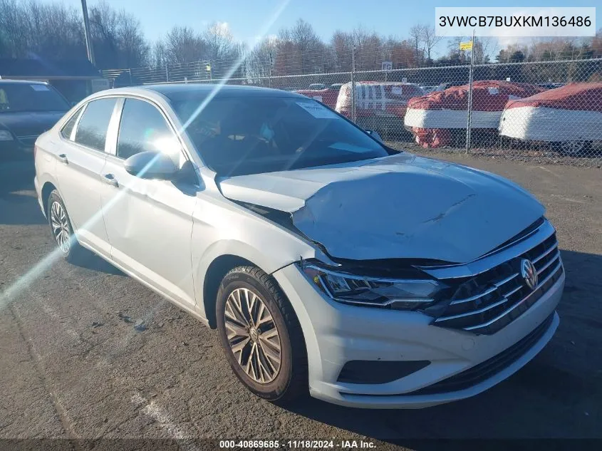 2019 Volkswagen Jetta 1.4T R-Line/1.4T S/1.4T Se VIN: 3VWCB7BUXKM136486 Lot: 40869685