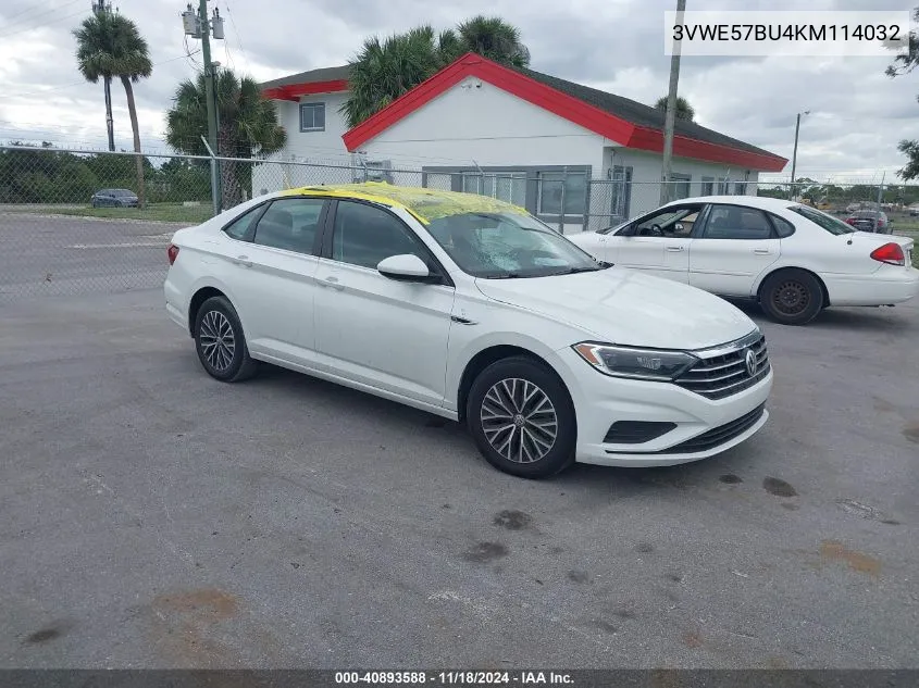 2019 Volkswagen Jetta 1.4T Sel VIN: 3VWE57BU4KM114032 Lot: 40893588