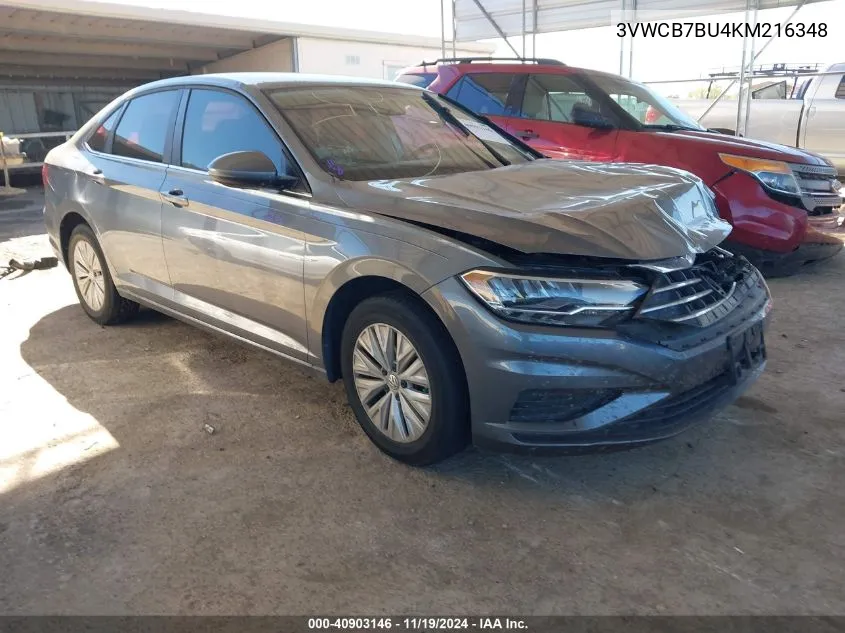 2019 Volkswagen Jetta 1.4T R-Line/1.4T S/1.4T Se VIN: 3VWCB7BU4KM216348 Lot: 40903146