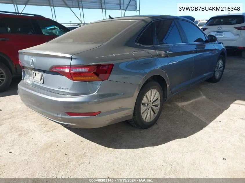 2019 Volkswagen Jetta 1.4T R-Line/1.4T S/1.4T Se VIN: 3VWCB7BU4KM216348 Lot: 40903146