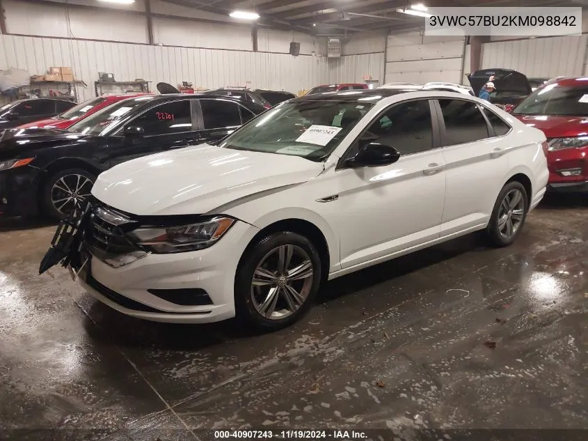 2019 Volkswagen Jetta 1.4T R-Line/1.4T S/1.4T Se VIN: 3VWC57BU2KM098842 Lot: 40907243