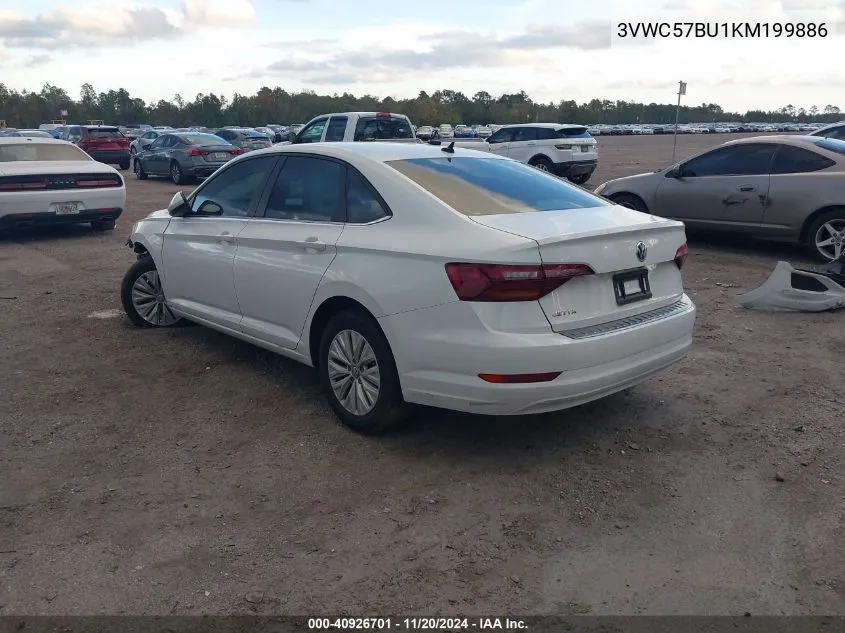 2019 Volkswagen Jetta 1.4T R-Line/1.4T S/1.4T Se VIN: 3VWC57BU1KM199886 Lot: 40926701