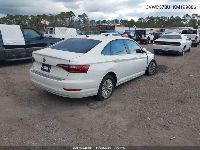 2019 Volkswagen Jetta 1.4T R-Line/1.4T S/1.4T Se VIN: 3VWC57BU1KM199886 Lot: 40926701