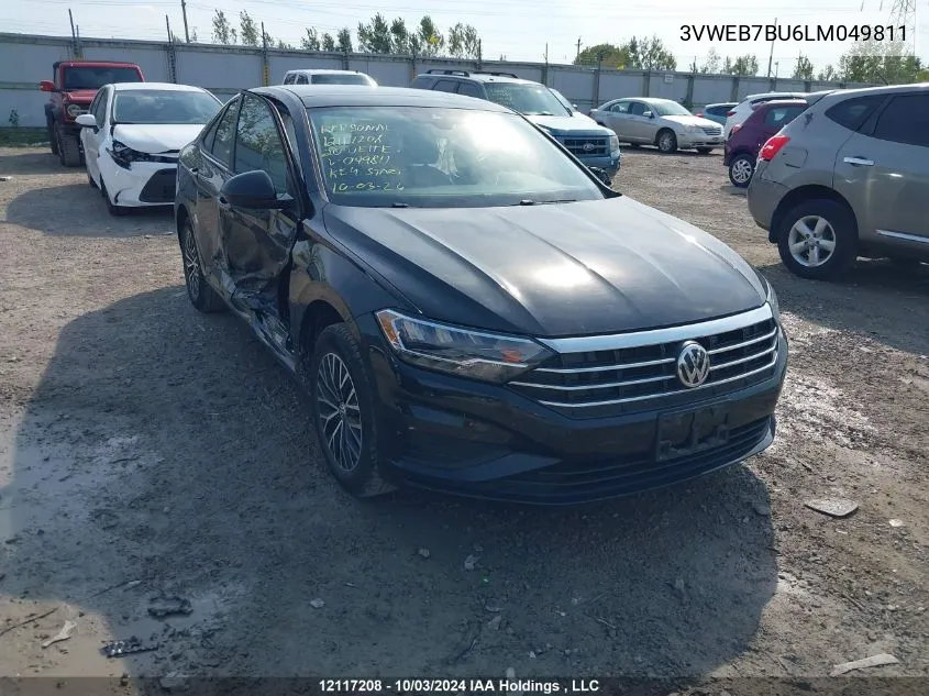 2020 Volkswagen Jetta Sel VIN: 3VWEB7BU6LM049811 Lot: 12117208