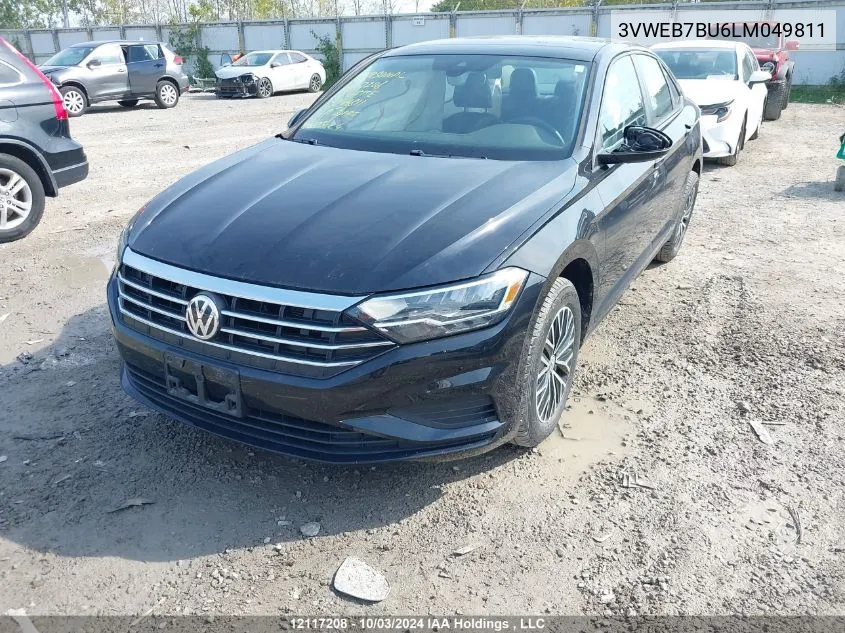 2020 Volkswagen Jetta Sel VIN: 3VWEB7BU6LM049811 Lot: 12117208