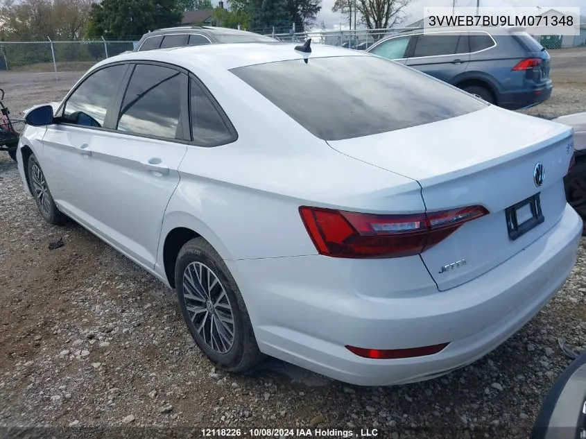 2020 Volkswagen Jetta VIN: 3VWEB7BU9LM071348 Lot: 12118226