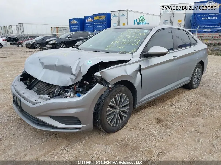 2020 Volkswagen Jetta VIN: 3VWEB7BU2LM023089 Lot: 12123105