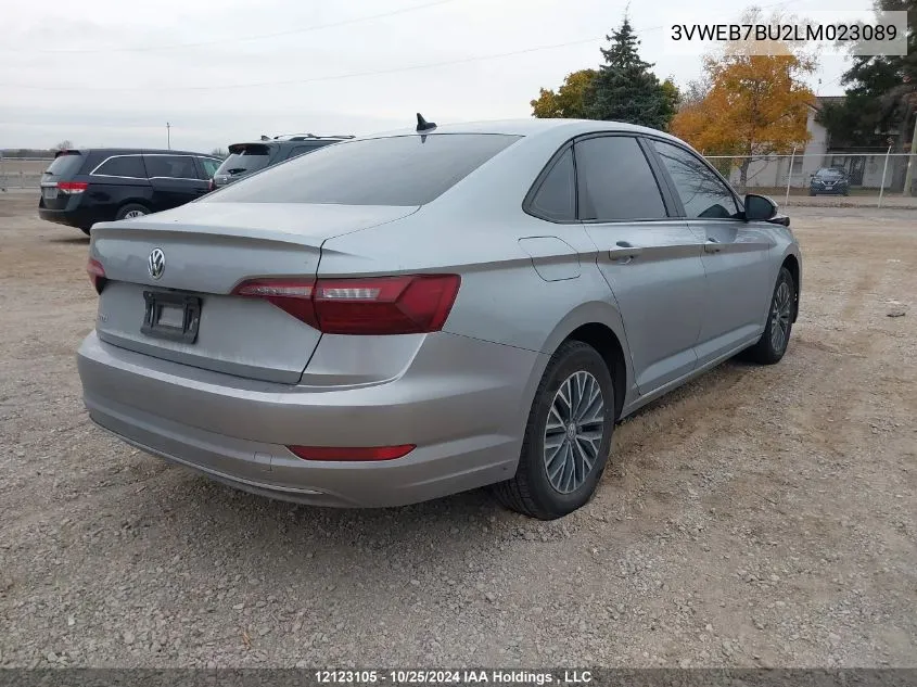 2020 Volkswagen Jetta VIN: 3VWEB7BU2LM023089 Lot: 12123105