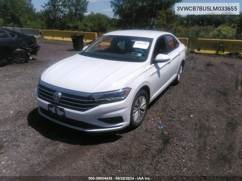 2020 Volkswagen Jetta 1.4T R-Line/1.4T S/1.4T Se VIN: 3VWCB7BU5LM033655 Lot: 39504438