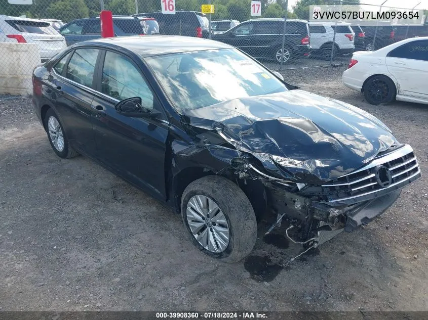 2020 Volkswagen Jetta 1.4T R-Line/1.4T S/1.4T Se VIN: 3VWC57BU7LM093654 Lot: 39908360