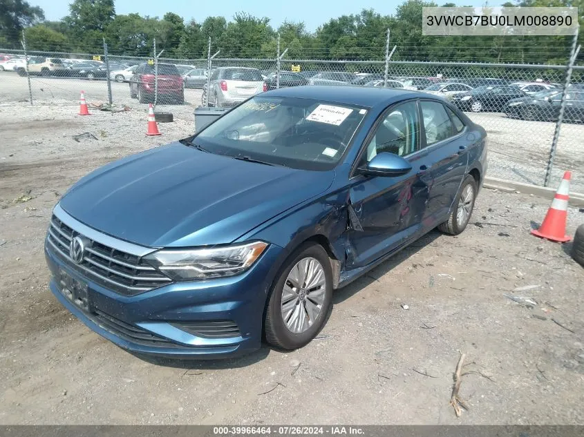 3VWCB7BU0LM008890 2020 Volkswagen Jetta 1.4T R-Line/1.4T S/1.4T Se