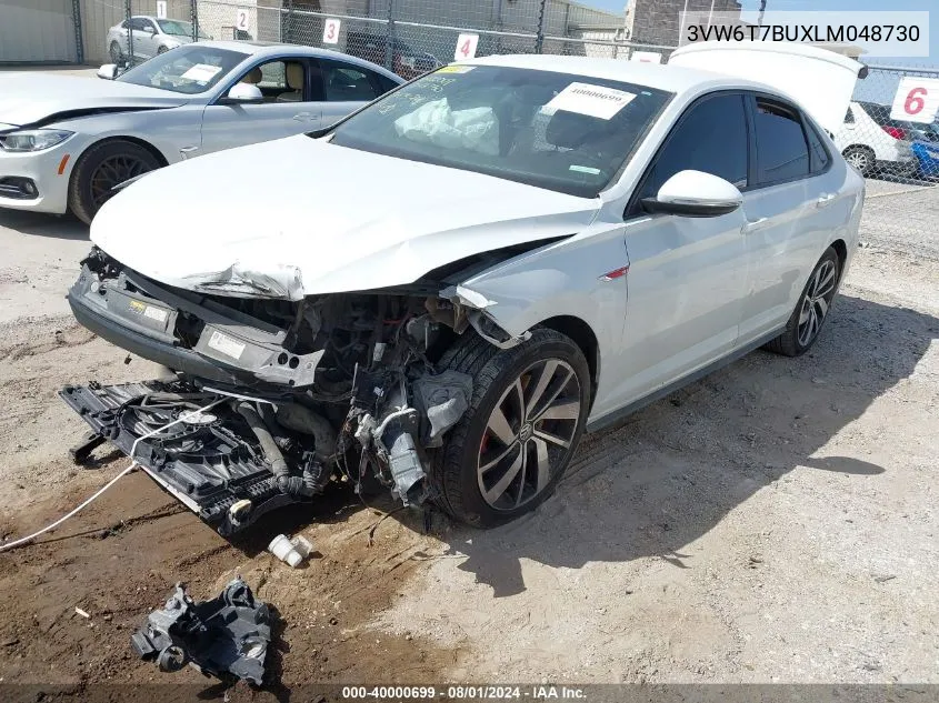 2020 Volkswagen Jetta Gli 2.0T Autobahn/2.0T S VIN: 3VW6T7BUXLM048730 Lot: 40000699