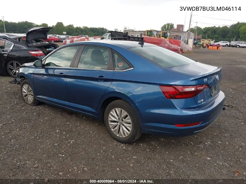 2020 Volkswagen Jetta 1.4T R-Line/1.4T S/1.4T Se VIN: 3VWCB7BU3LM046114 Lot: 40009964