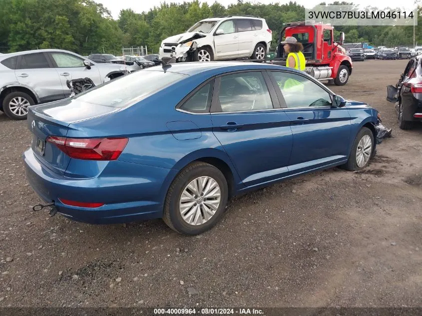 2020 Volkswagen Jetta 1.4T R-Line/1.4T S/1.4T Se VIN: 3VWCB7BU3LM046114 Lot: 40009964