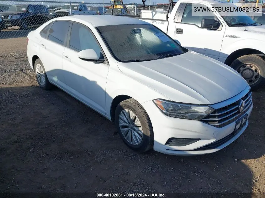 2020 Volkswagen Jetta S/R-Line VIN: 3VWN57BU8LM032189 Lot: 40102081