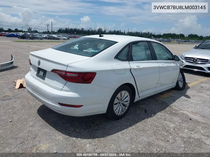 2020 Volkswagen Jetta 1.4T R-Line/1.4T S/1.4T Se VIN: 3VWCB7BU8LM003145 Lot: 40195709