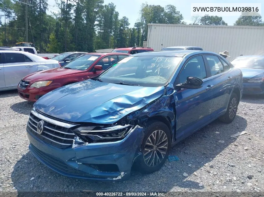 2020 Volkswagen Jetta 1.4T R-Line/1.4T S/1.4T Se VIN: 3VWCB7BU0LM039816 Lot: 40226722