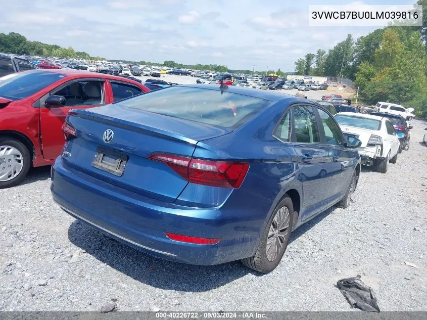 2020 Volkswagen Jetta 1.4T R-Line/1.4T S/1.4T Se VIN: 3VWCB7BU0LM039816 Lot: 40226722