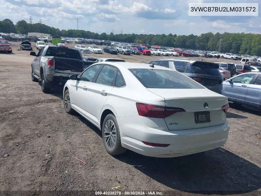 2020 Volkswagen Jetta 1.4T R-Line/1.4T S/1.4T Se VIN: 3VWCB7BU2LM031572 Lot: 40238278