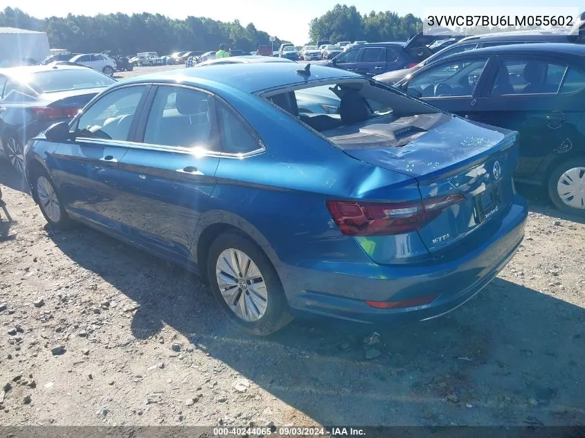 2020 Volkswagen Jetta 1.4T R-Line/1.4T S/1.4T Se VIN: 3VWCB7BU6LM055602 Lot: 40244065