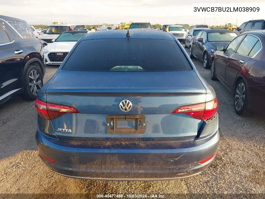 2020 Volkswagen Jetta 1.4T R-Line/1.4T S/1.4T Se VIN: 3VWCB7BU2LM038909 Lot: 40477488