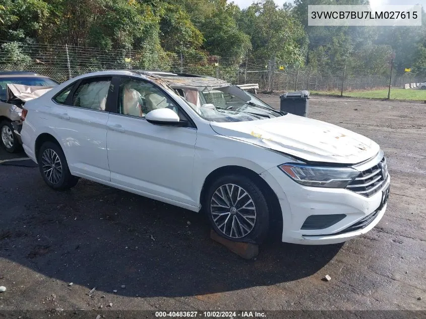 2020 Volkswagen Jetta 1.4T R-Line/1.4T S/1.4T Se VIN: 3VWCB7BU7LM027615 Lot: 40483627