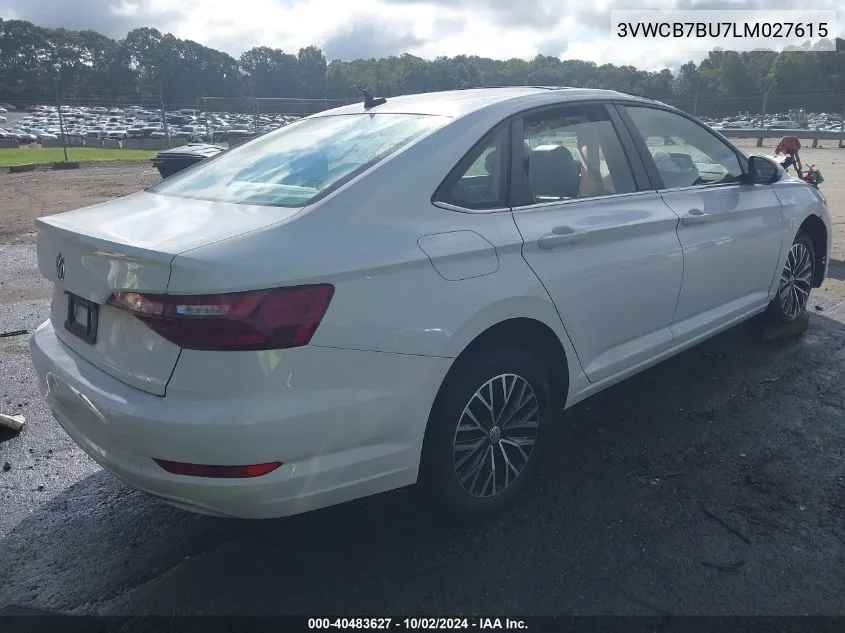 2020 Volkswagen Jetta 1.4T R-Line/1.4T S/1.4T Se VIN: 3VWCB7BU7LM027615 Lot: 40483627