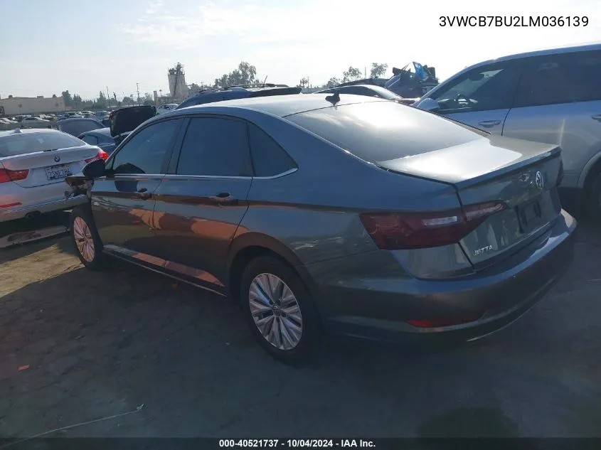 2020 Volkswagen Jetta 1.4T R-Line/1.4T S/1.4T Se VIN: 3VWCB7BU2LM036139 Lot: 40521737