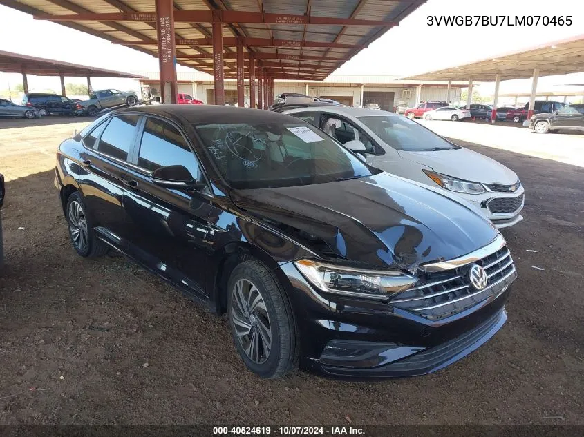 2020 Volkswagen Jetta Sel Premium VIN: 3VWGB7BU7LM070465 Lot: 40524619